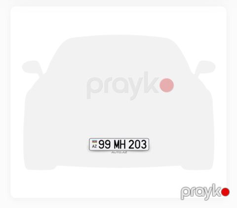 Avtomobil qeydiyyat nişanı - 99-MH-203 — Lənkəran