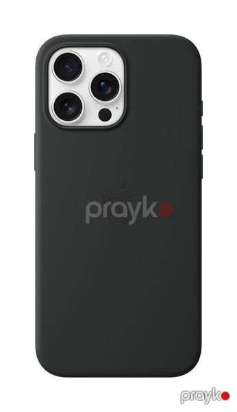 iPhone 16 Pro Max Silicone Case with MagSafe - Black, Model A3316 Black — Bakı