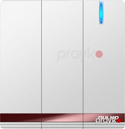 Aulmo pearl whıte LED 3 - lü vklyuçatel — Bakı