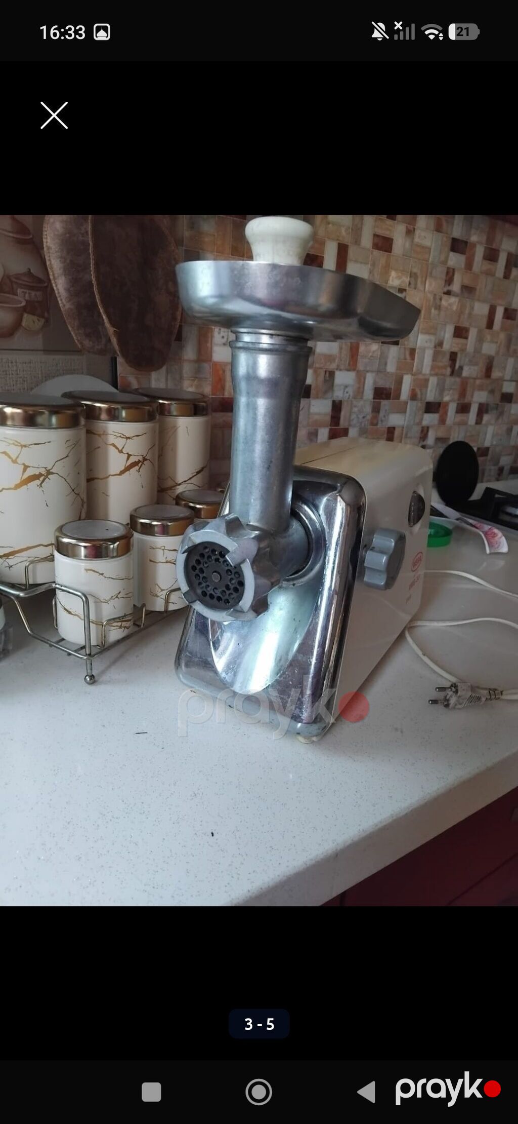 Ət çəkən maşın Mega, 1800 Vt, Reverssiz, İşlənmiş — Ət xırdalayıcılar və qurğular, Xırdalan (3)