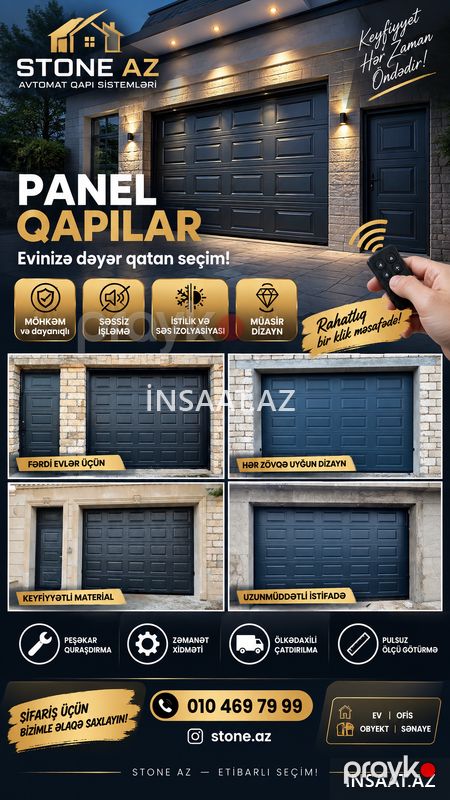 Stone az avtomat qapilar — Pəncərələr, qapılar, balkonlar, Bakı (7)