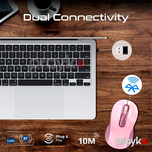 Promate Wireless Mouse Ken.pınk Pink — Mallar, Bakı (4)