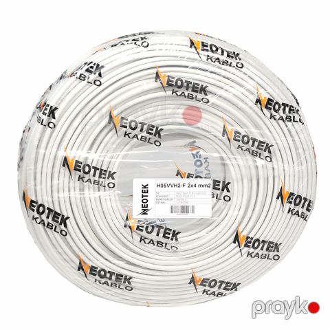 Neotek kabel yastı/flat H05VVH2-F 2x4 m — Bakı