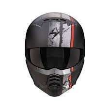 Motosiklet dəbilqəsi EXO Combat II Lord Matt Black-Red - 182-471-24-05 — Bakı