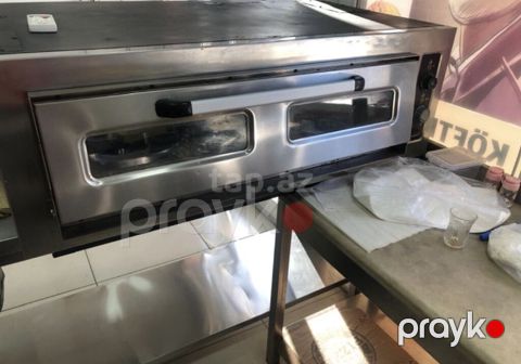 Peşəkar elektrik pizza/sobası - Material: paslanmayan polad korpus — Masazır