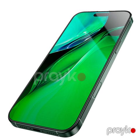 Green Lion 3D Silicone Plus High Definition Edge Glass for iPhone 16 Pro Max (GN3DSIL16PMCL) Şəffaf — Bakı