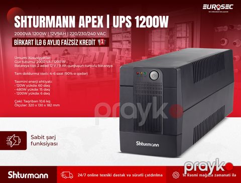 Ups "shturmann" 2000VA 1200W — Bakı