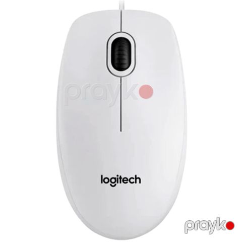 Logıtech Corded Mouse B100 - Business Emea - Whıte White — Bakı