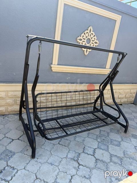 Metall yelləncək karkası - Rəng: qara - Material: qalın metal — Xırdalan