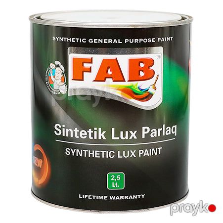 Fab lüks parlaq boya ağ 2,5 l — Bakı