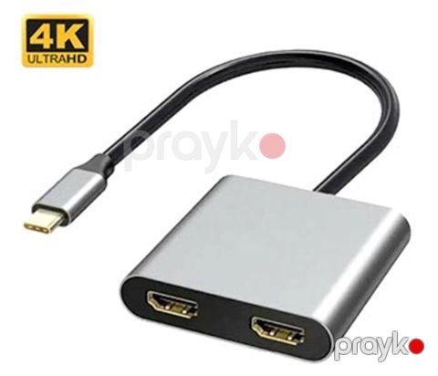 Type-C to Double Hdmi Splitter (without power) — Bakı