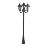 Küçə işığı dirək 9078M/3T/2.5M/BK 3 fənərli 2.5M qara — Omid.az — Освещение