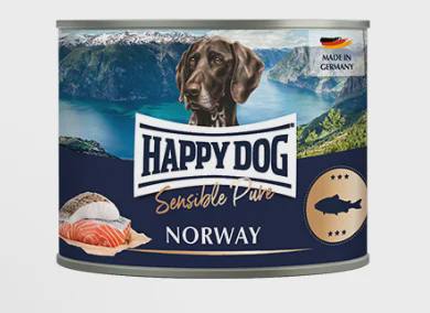 Happy Dog Sensible Pure Norway Sea Fish Pure, itlər üçün yaş yem, dəniz balığı ilə, 200 q — Pet supplies