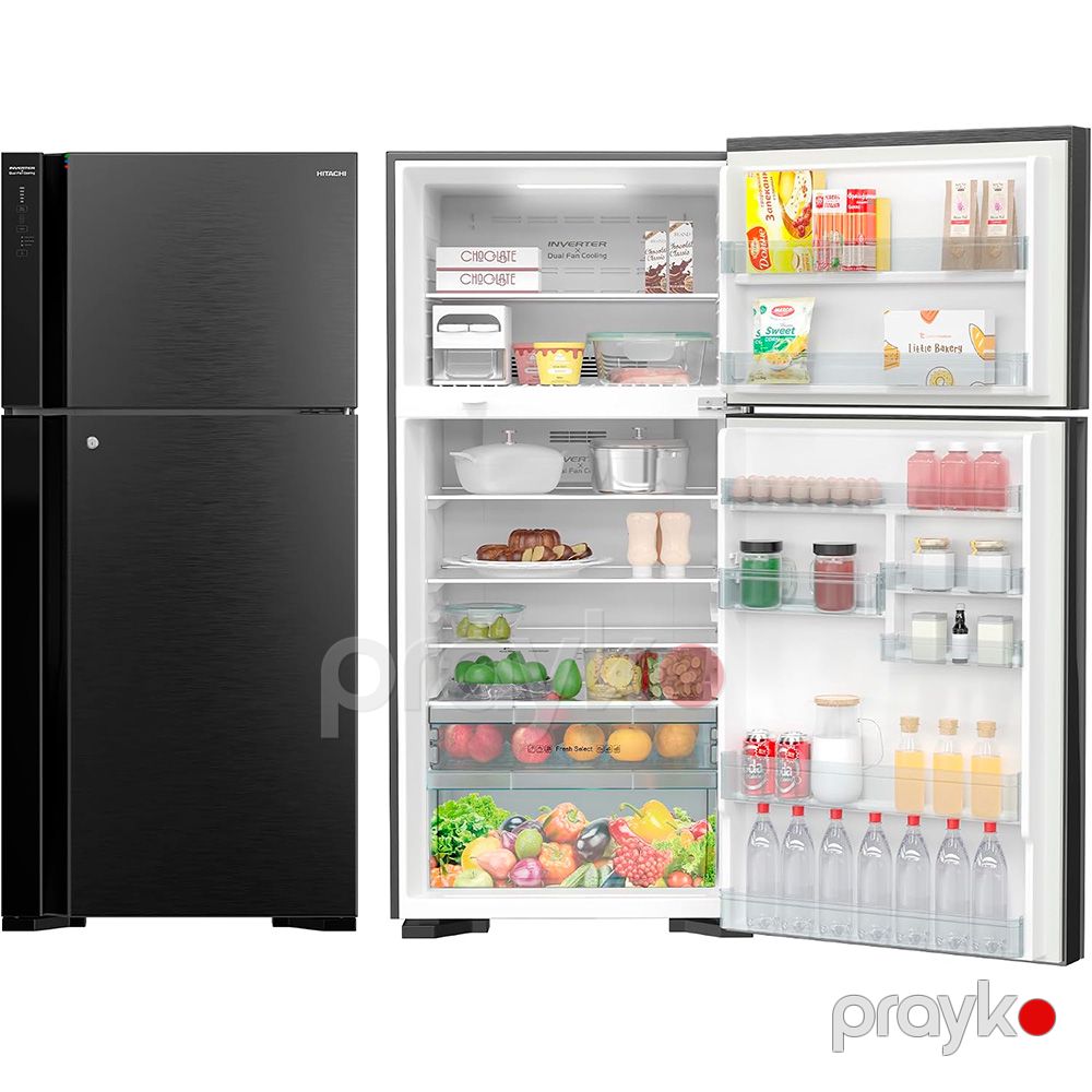 Soyuducu Hitachi RV760PUK7K4BBK Black — Soyuducular, Bakı (2)