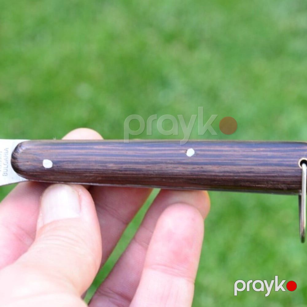 Bağban qayçısı, qızılı mis soyma aparatı və ikibucaqlı calaq bıçağı, paslanmayan polad, qatlanan dizayn, erqonomik tutacaq - prm_015 — Mallar, Bakı (4)
