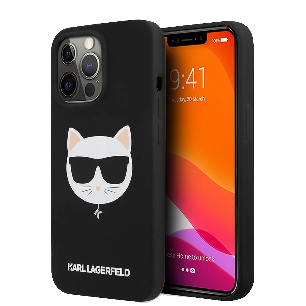 Karl hc Silicone choupette head black ip13 pro KLHCP13LSLCHBK Black — Bakı