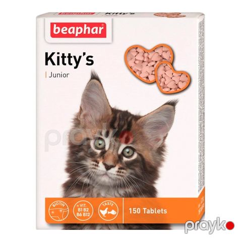 Yem əlavəsi Beaphar Kittys Junior biotin ilə pişik balaları üçün 150 həb — Bakı