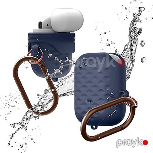 Silicone AirPods Waterproof Case Pink — Mallar, Bakı (2)