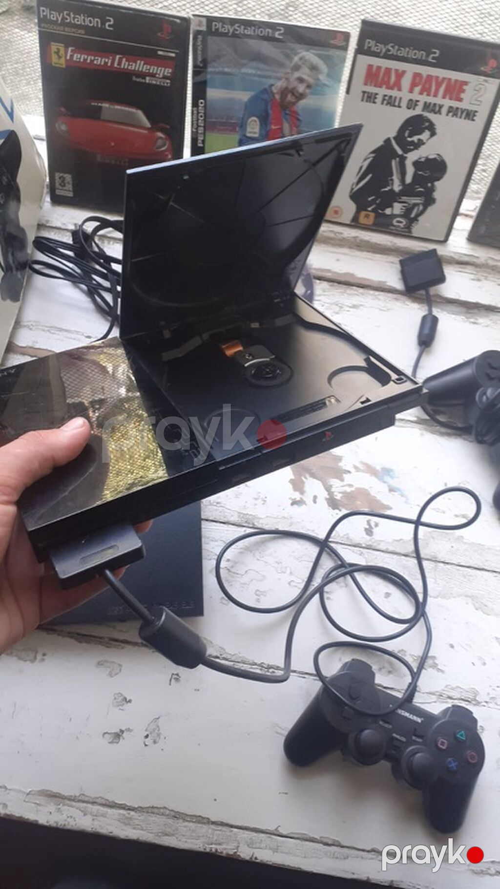 PlayStation 2 Slim oyun konsolu dəsti Komplekt: - PS2 Slim konsol - 2 — Oyun konsolları, Bakı (5)