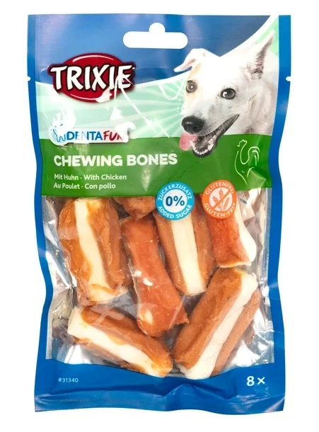 Trixie DentaFun Toyuq və Sümüklü İt Yeməkləri, 120 q — Bakı