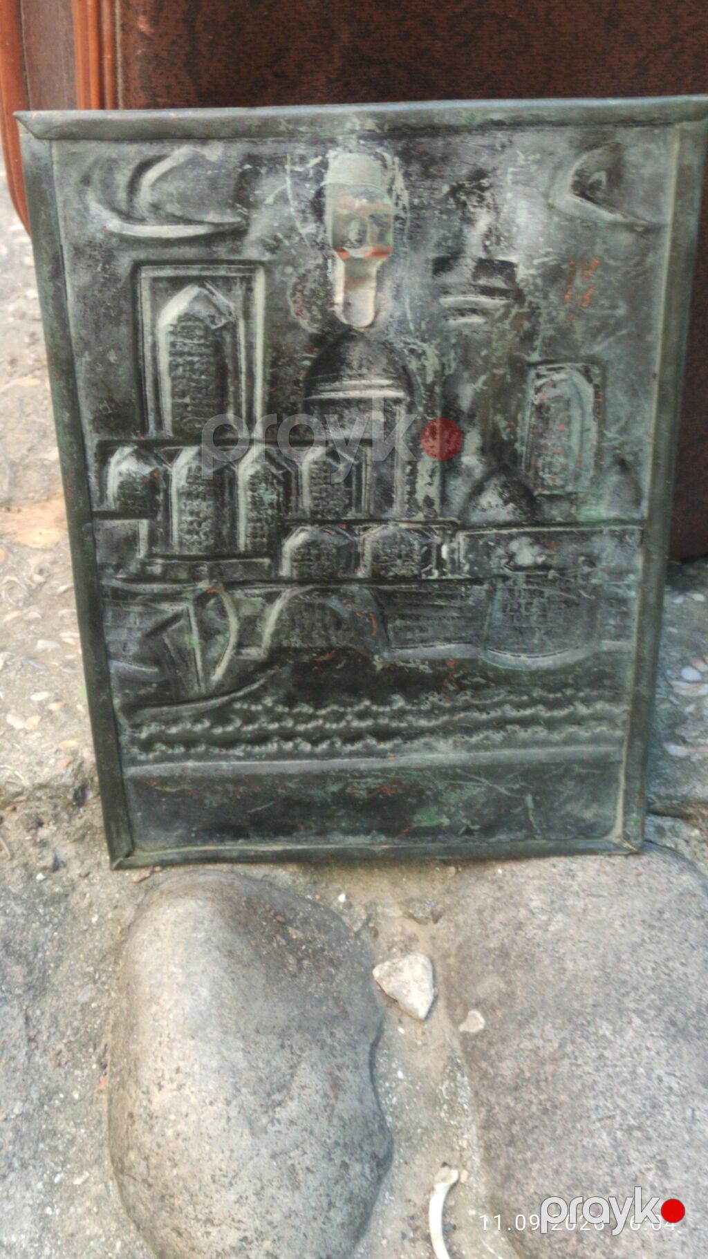Məhsul: Kabartma dekorativ lövhə qədim Bakı Təsvir: - Material: Mis — Şəkillər, plakatlular və çərçivələr, Bakı (4)