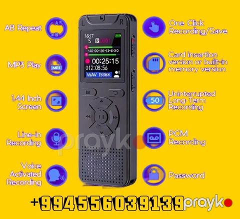 Dictafon Rəqəmsal Səs Yazıcı: Yeni Təkmilləşdirilmiş Mini Yazıcı — Sumqayıt
