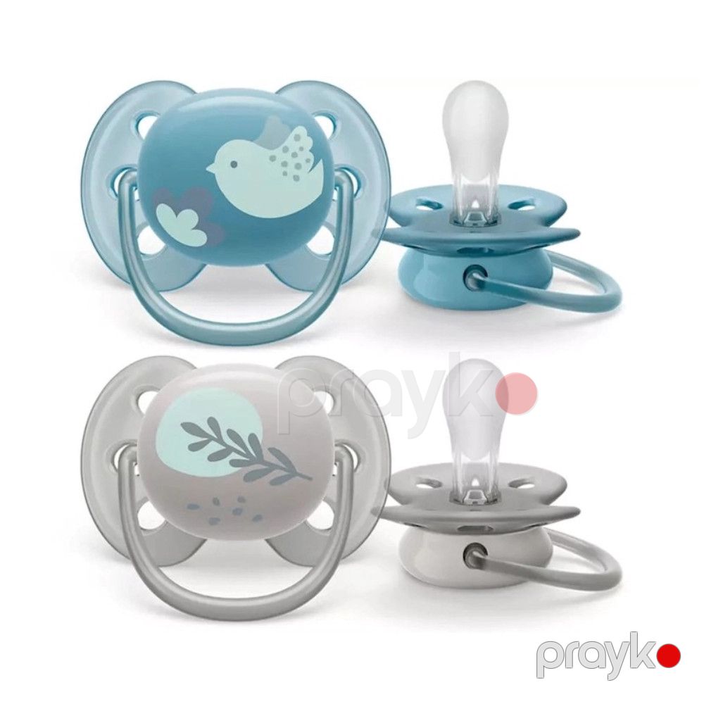 Əmzik dəsti Philips Avent Ultra Soft SCF091/15, 6-18 ay, silikon — Mallar, Bakı