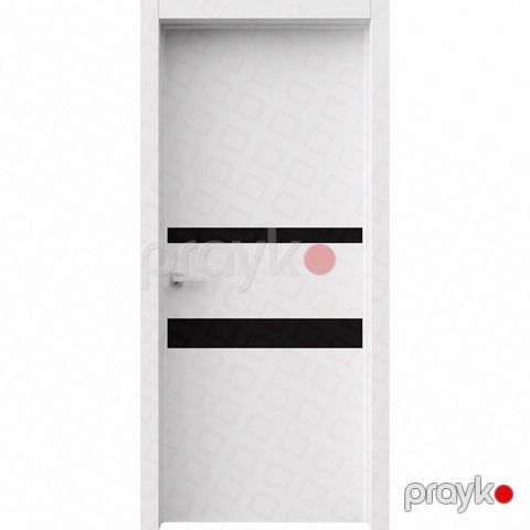 Qapı vdk plus emal ağ daxili hamar şüşə 80X200 — Omid.az — Təmir və tikinti