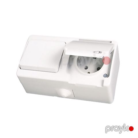 Günsan 07 11 00 100 181 vklyuçatel N1 + qapaqlı razetka s/ü