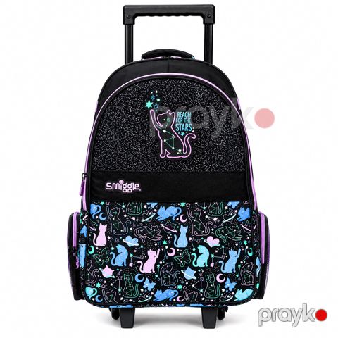Məktəb çantası Smiggle, suya davamlı parça, qara, 30 l — Bakı