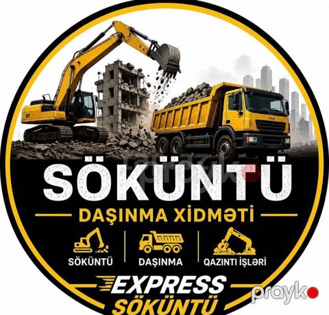 Söküntü və daşınma xidməti Express Söküntü – hər növ tikili və