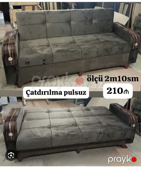 Çevrilən divan – rahat oturacaq və geniş yataq funksiyası bir yerdə — Bakı