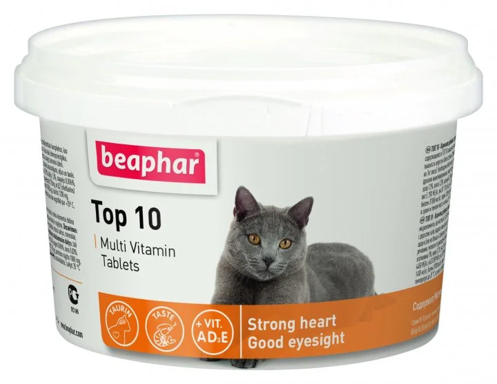 Beaphar Top10 pişiklər üçün multivitaminlər 180 ədəd — Bakı