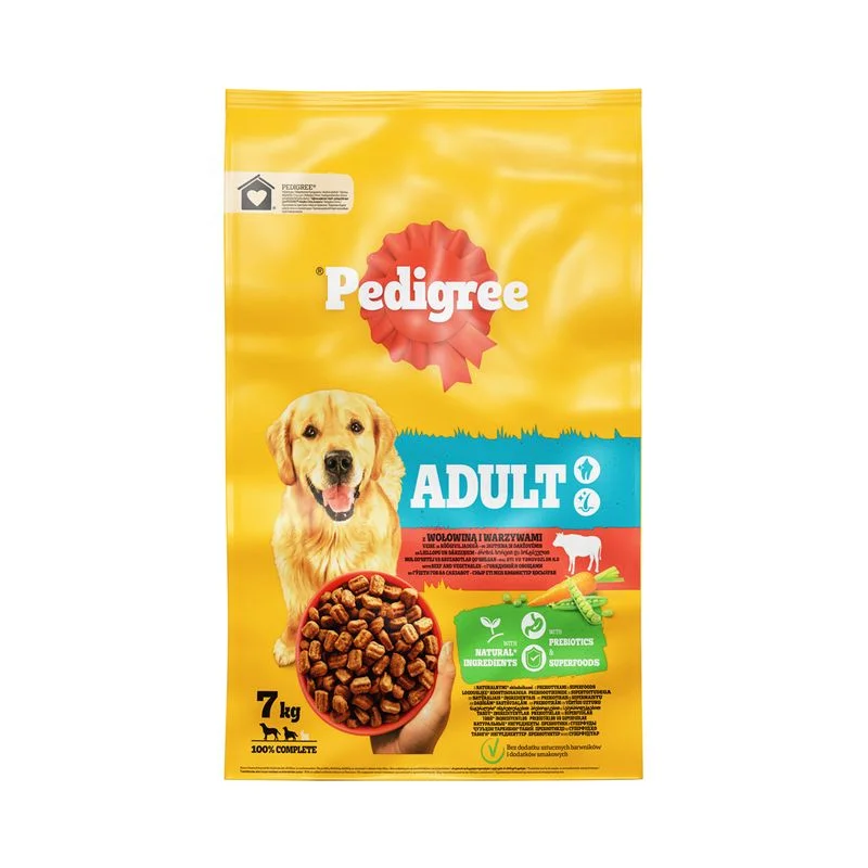 Pedigree, yetkin itlər üçün quru yem, ət və tərəvəzlərlə (çəki ilə)