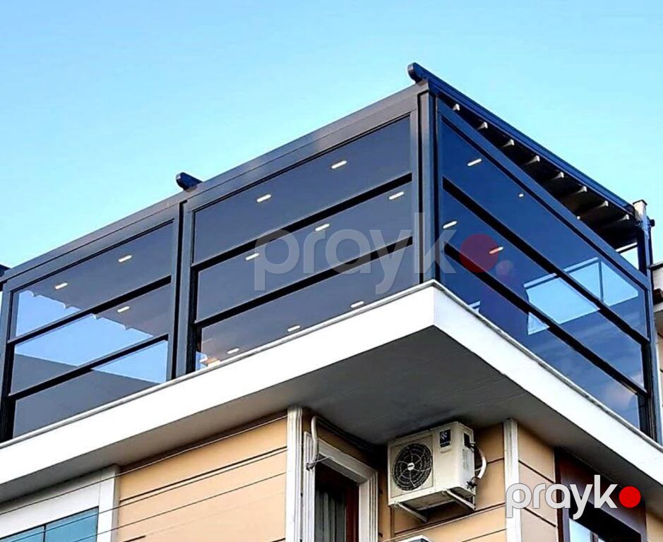 Geoteen cam balkon və tent sistemi(pergola) — Təmir və inşaat, Bakı (2)