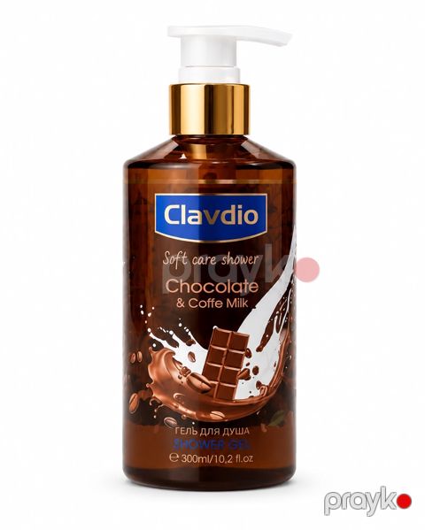 Duş geli Clavdio Soft Care Chocolate & Coffe Milk 300 ml — Bakı