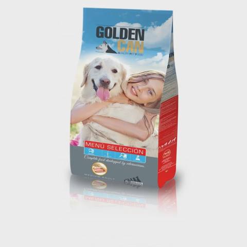 Ortin Golden Can Menu Seleccion, bütün cinslərdən olan orta ölçülü itlər üçün quru yem, quş əti ilə (çəki ilə) — Pet supplies