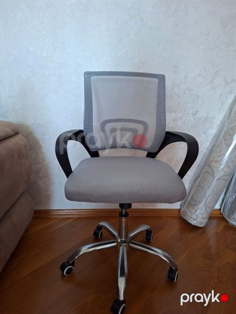 Mesh ofis kreslosu - Rəng: boz (mesh parça) - Arxa hissə: nəfəsalan — Bakı