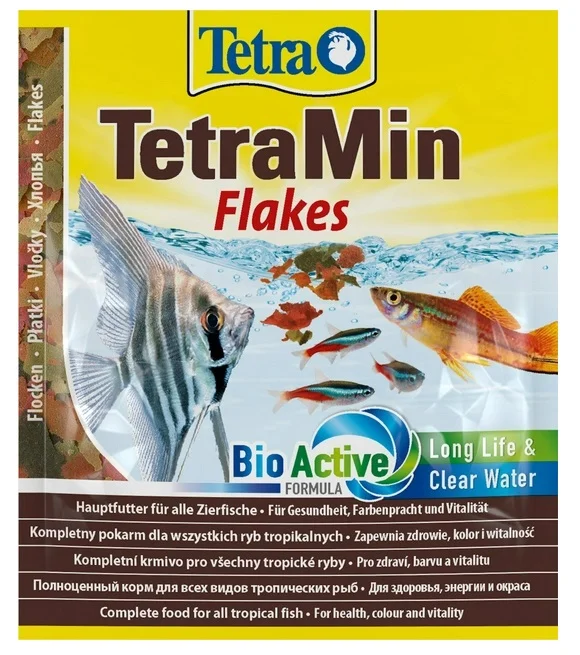 Tetra Min Flakes bütün növ tropik balıqlar üçün tam yem 12 q — Bakı