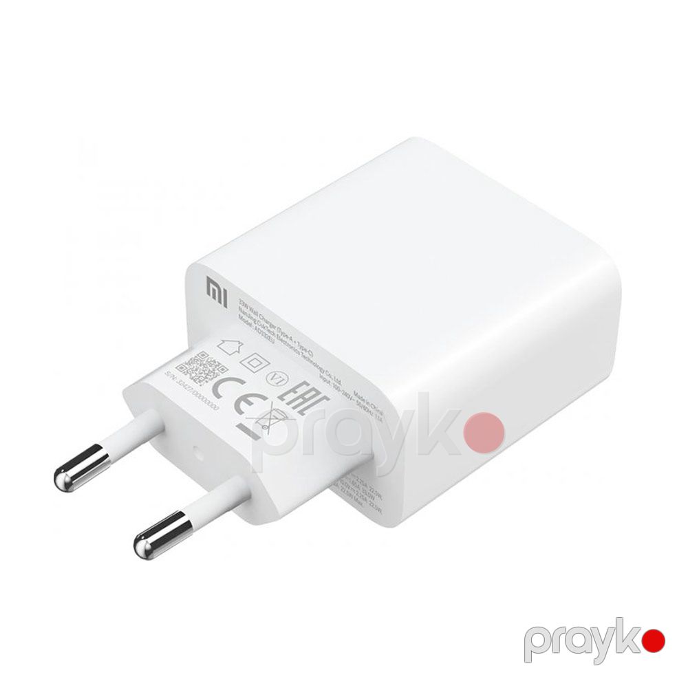 Adaptor Xiaomi Mi 33W Wall Charger (Type-A+Type-C) EU — Şarj cihazları, Bakı (2)