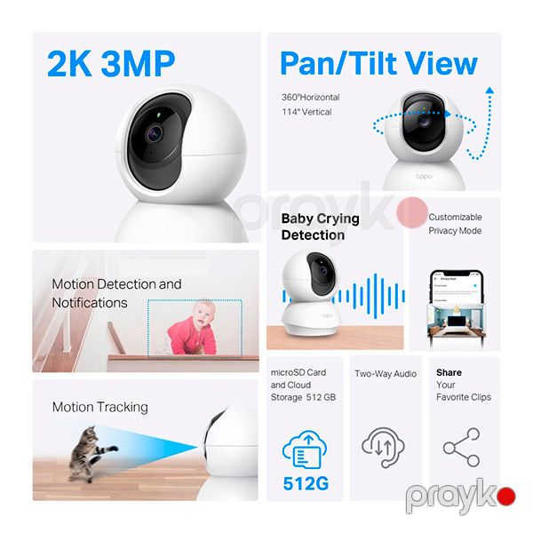 TP-Link Tapo C210 Security Camera Ağ — Mallar, Bakı (2)