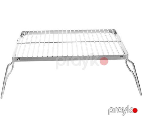 Qatlanan barbekü qril barmaqlıq, paslanmayan polad, açıq məkanda piknik və tonqal ocaqları üçün prl_99178 — Bakı