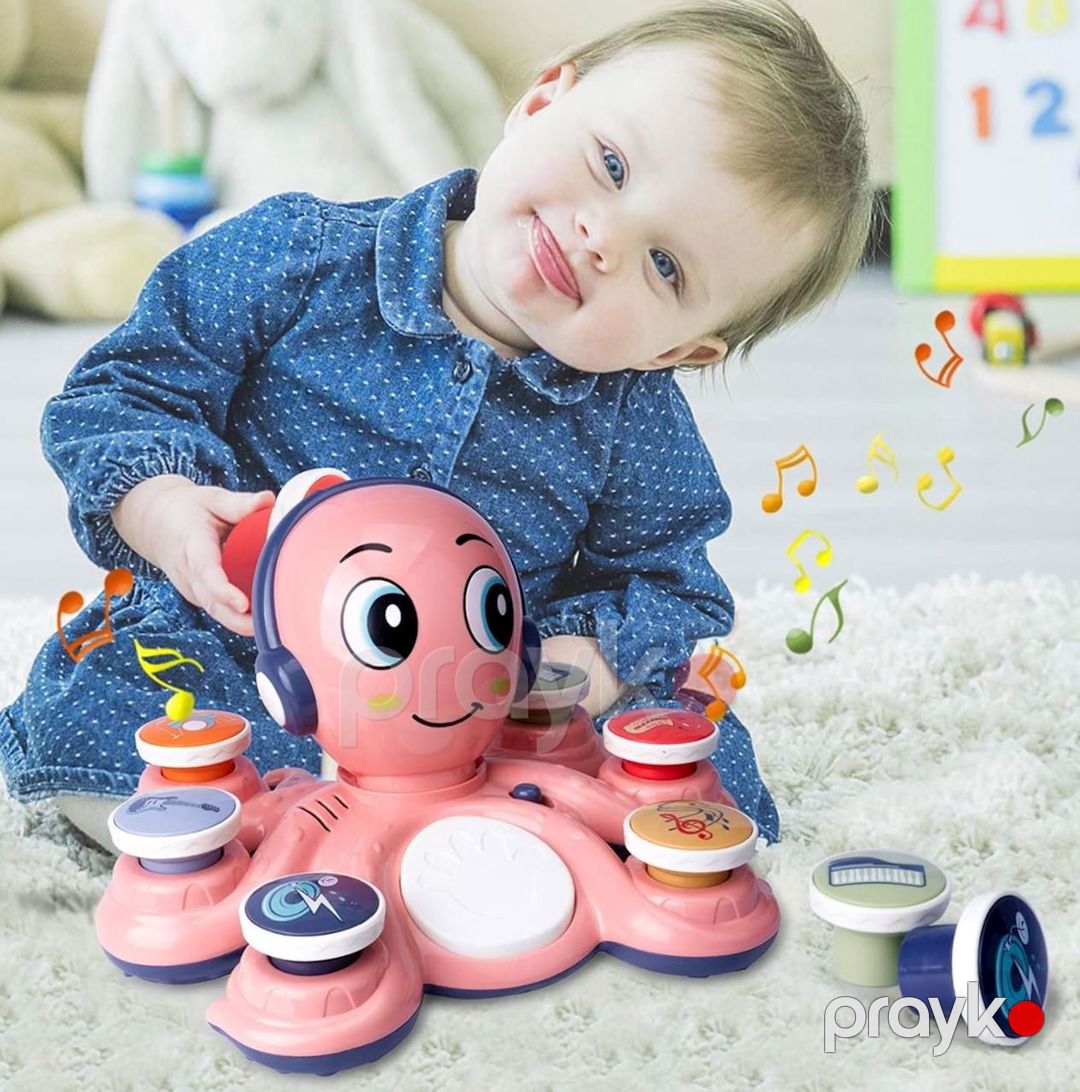 Musiqili oyuncaq Octopus Rocker RJ2873, plastik, 18+ ay — Mallar, Bakı (3)
