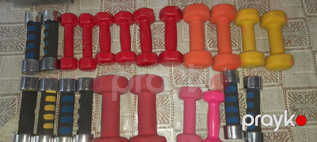 Fitnes və boks üçün komplekt inventar Tərkib: - Müxtəlif çəkilərdə — Digər simulyatorlar, Bakı (2)