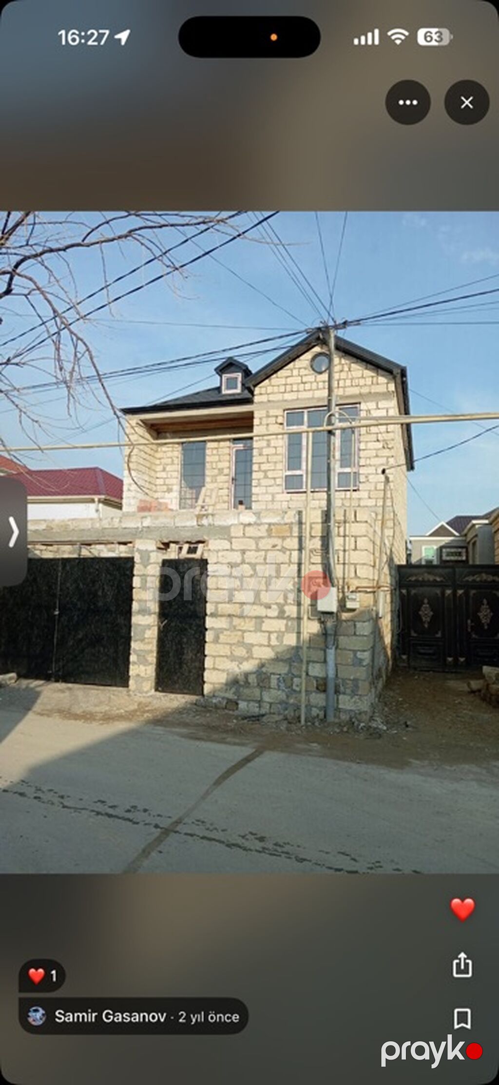 5 otaqlı, 165 kv. m, Kredit yoxdur, Təmirsiz — Ev, villa, Güzdək (2)