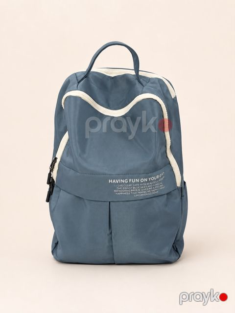 Məktəbli bel çantası, uniseks, mavi, 29 L, 30x26 sm — Bakı