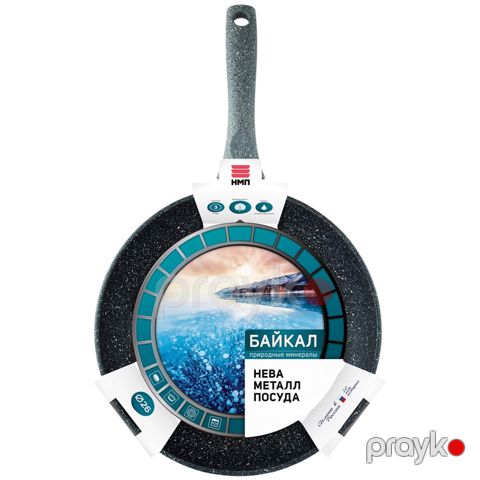 Tava Нева Металл Байкал 2526, 26 sm, alüminium, qara — Bakı