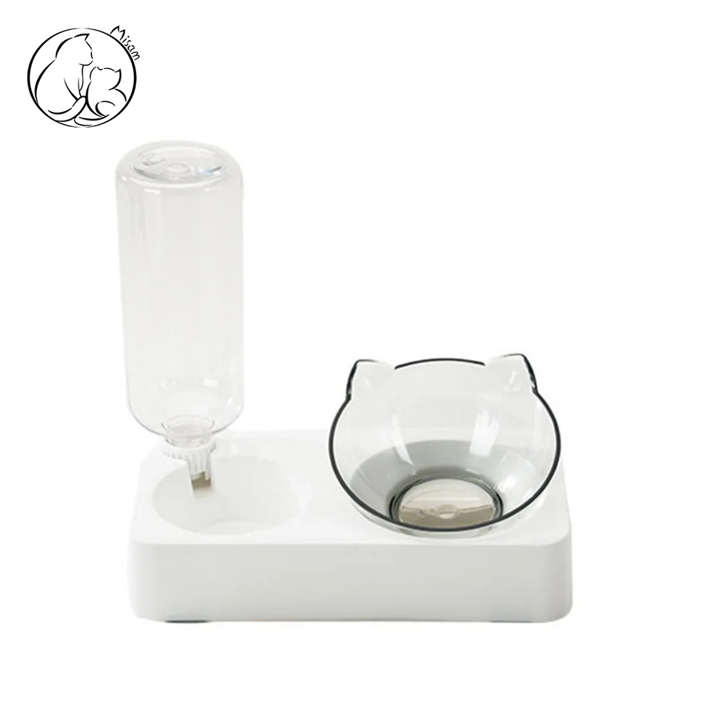 Misam 28 Pişiklər və Köpəklər üçün Avtomatik İçki Qabı ilə İkiqat Qab (23.5 x 12.5 x 24.5 sm) — Bakı