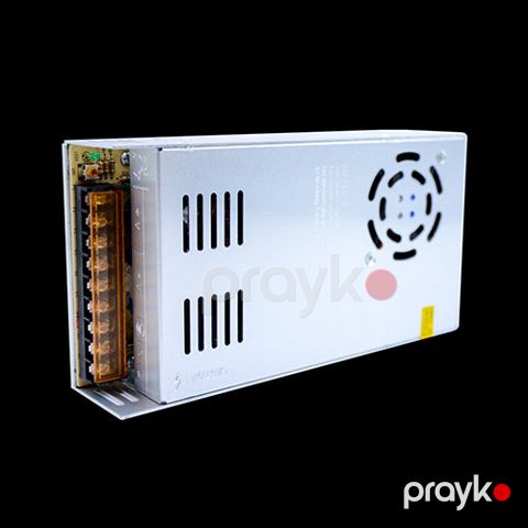LED yükləyici (adapter) oval 10*30 2 çıxışlı 12V*33A 40 metr