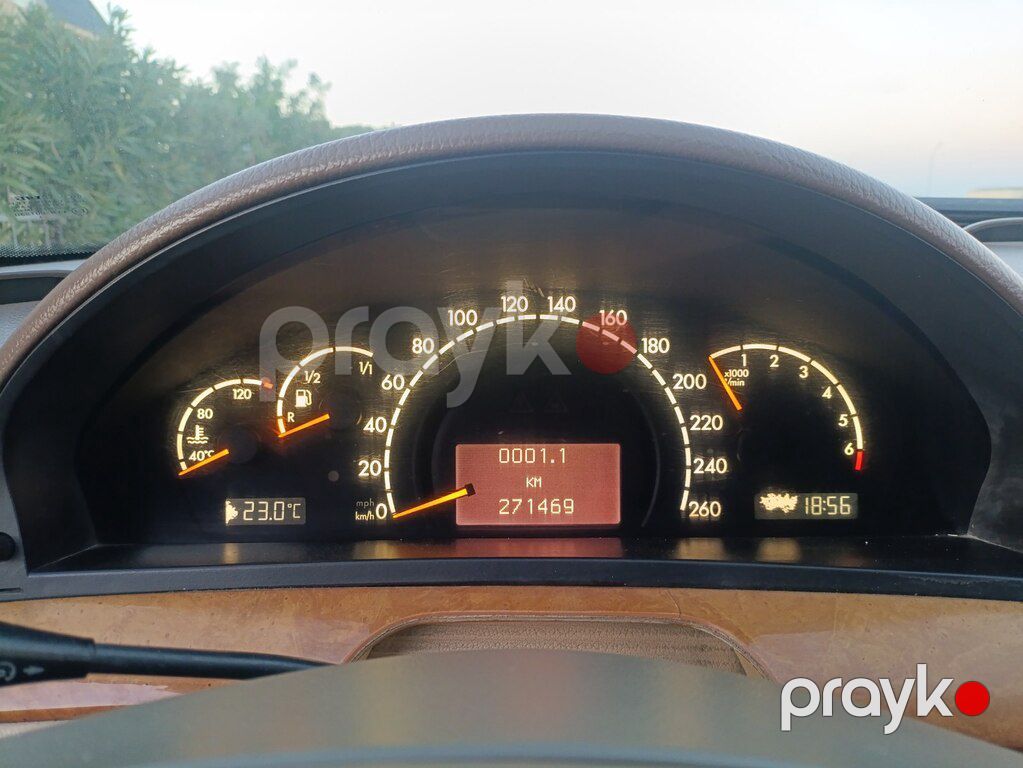 Mercedes S 280, 2.8 L, 2002 il, 271 469 km — Avtomobillər, Sumqayıt (4)